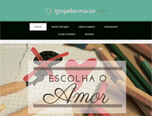 Tablet Screenshot of igrejadocoracao.com